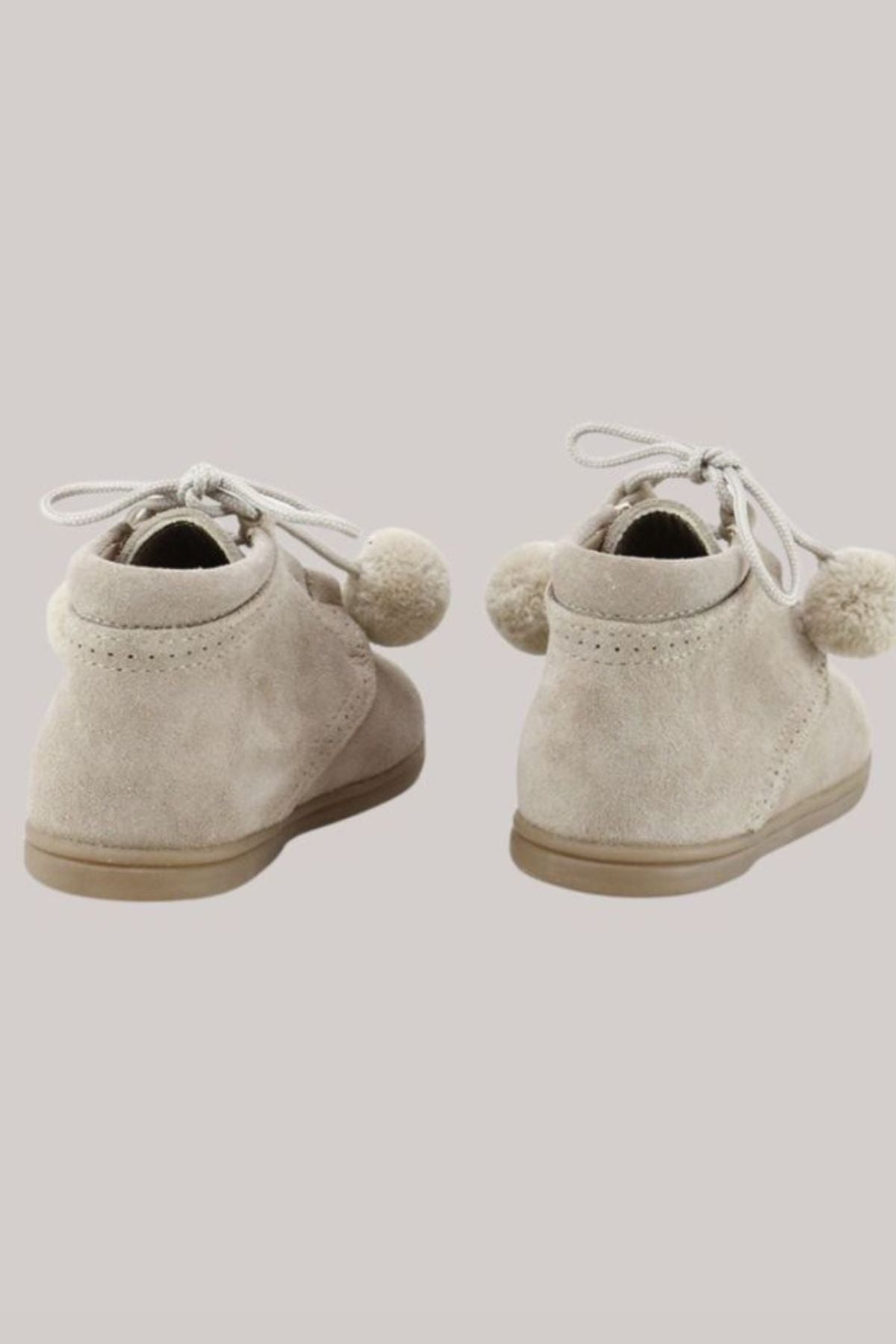 Baby Suede Boots Camel- Strawberries & Cream -  Hand made - Luxury - Ingrid Lewis - Designer