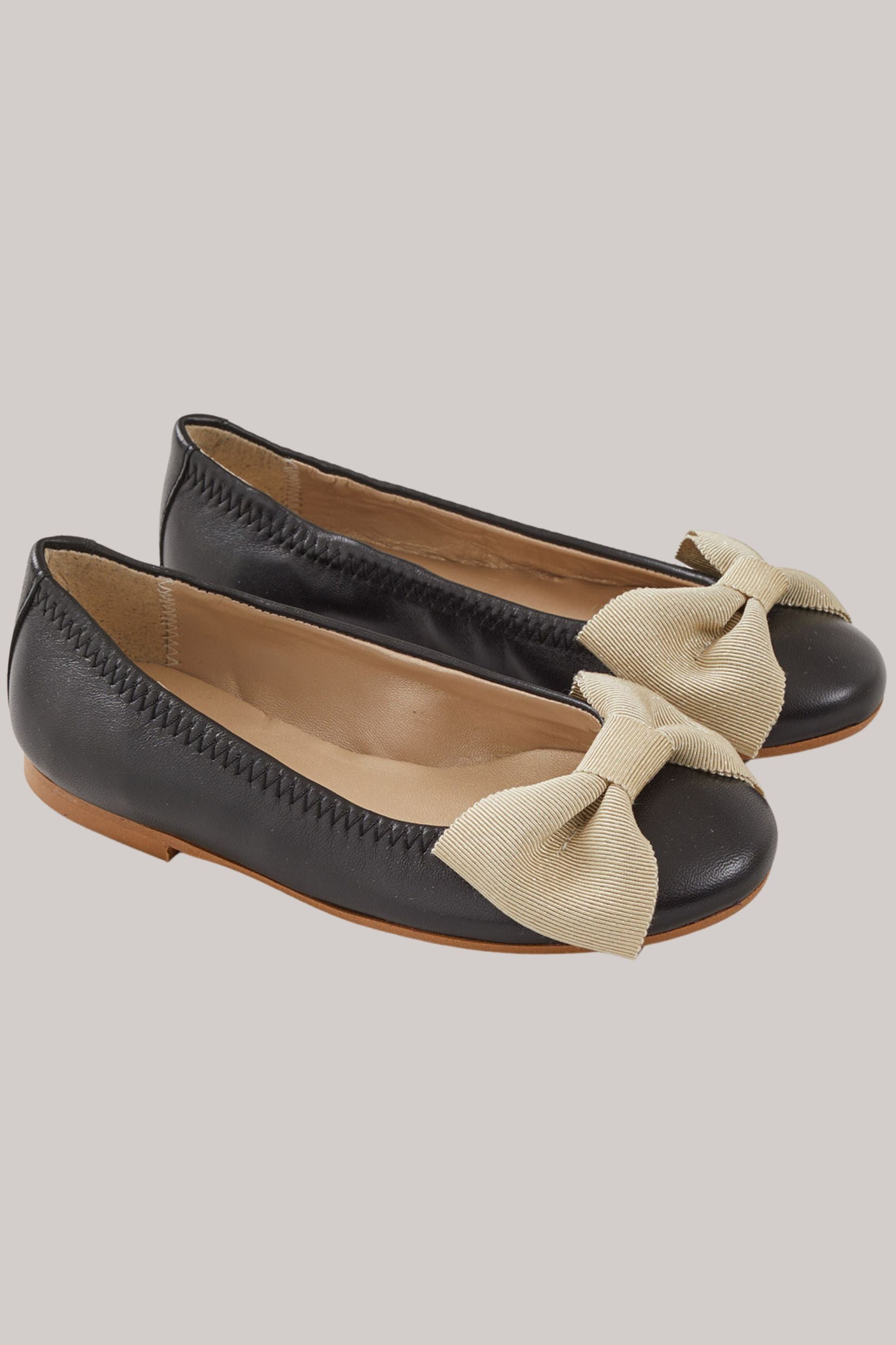 Ballerina Bow - Black - Gold Bow - Strawberries & Cream - Ingrid Lewis - Designer