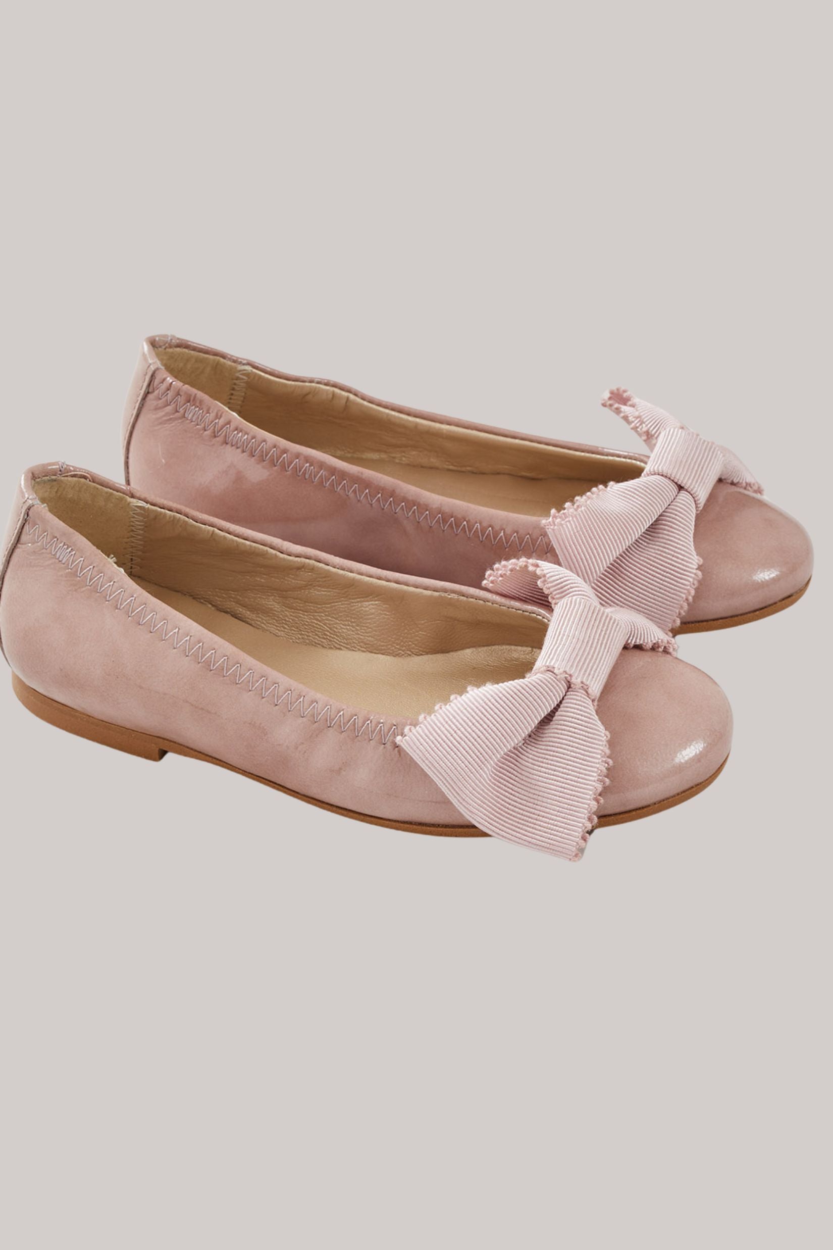 Ballerina Bow - Powder Pink Patent Leather - Strawberries & Cream - Ingrid Lewis