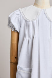 Bubble Dress in Plain Stripes Grey - Designed by Ingrid Lewis - Strawberries & Cream