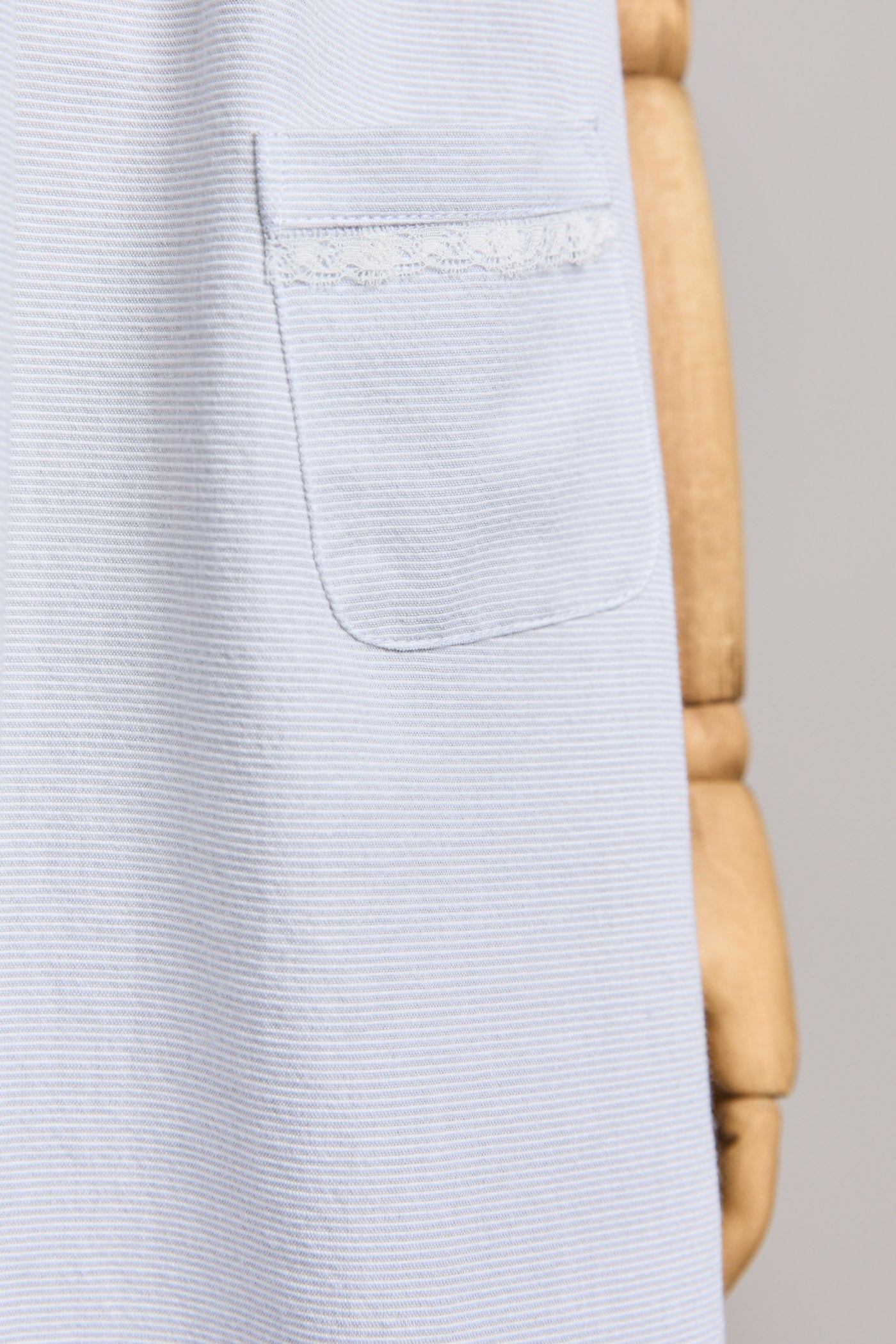 Bubble Dress in Plain Stripes Grey - Designed by Ingrid Lewis - Strawberries & Cream