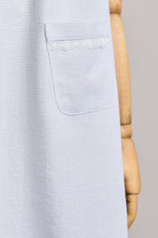 Bubble Dress in Plain Stripes Grey - Designed by Ingrid Lewis - Strawberries & Cream