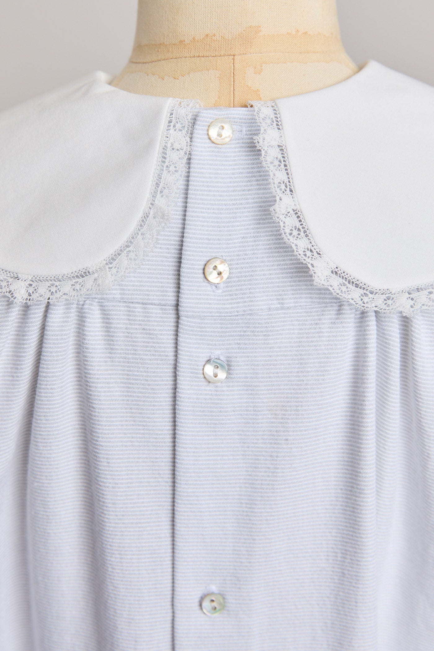 Bubble Dress in Plain Stripes Grey - Designed by Ingrid Lewis - Strawberries & Cream