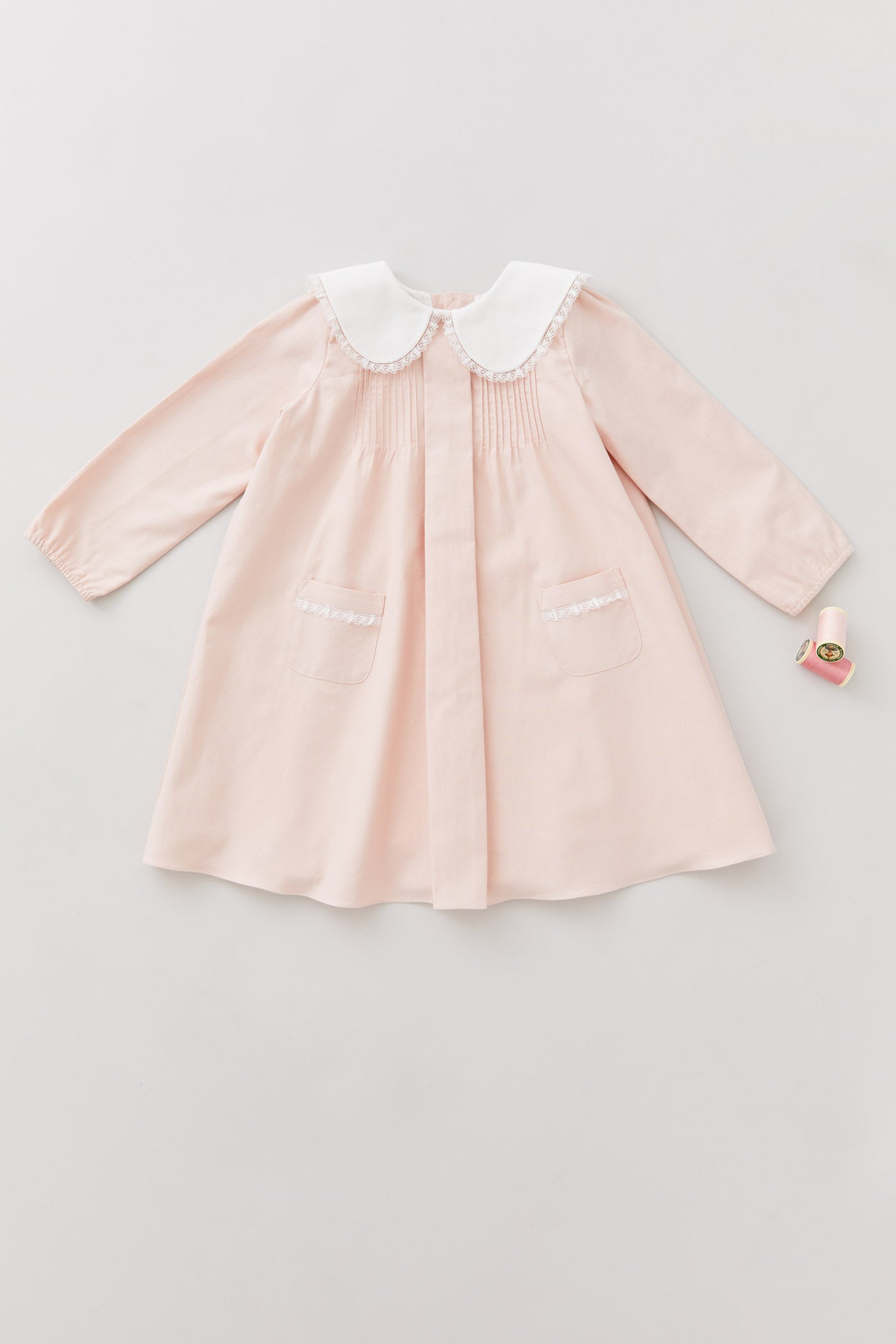 Bubble Dress Long Sleeve in Blush Pink - Designed by Ingrid Lewis - Strawberries & Cream