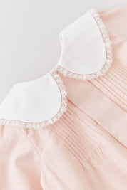 Bubble Dress Long Sleeve in Blush Pink - Designed by Ingrid Lewis - Strawberries & Cream