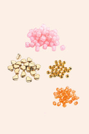 Djeco - 1000 Alphabet Beads - Gold - Strawberries & Cream 