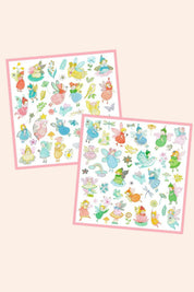 Djeco - 160 Stickers Metallic Stickers - Sparkly Fairies - Strawberries & Cream - Ingrid Lewis - Designer