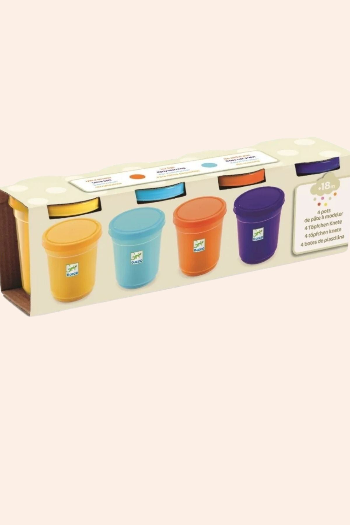Djeco - 4 Tubes of Play Dough - Nature - Strawberries & Cream - Ingrid Lewis - Designer
Set of colourful children's sippy cups in a box 