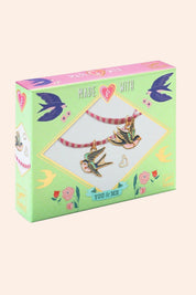 Djeco - Bird Ribbons Jewellery - Strawberries & Cream 