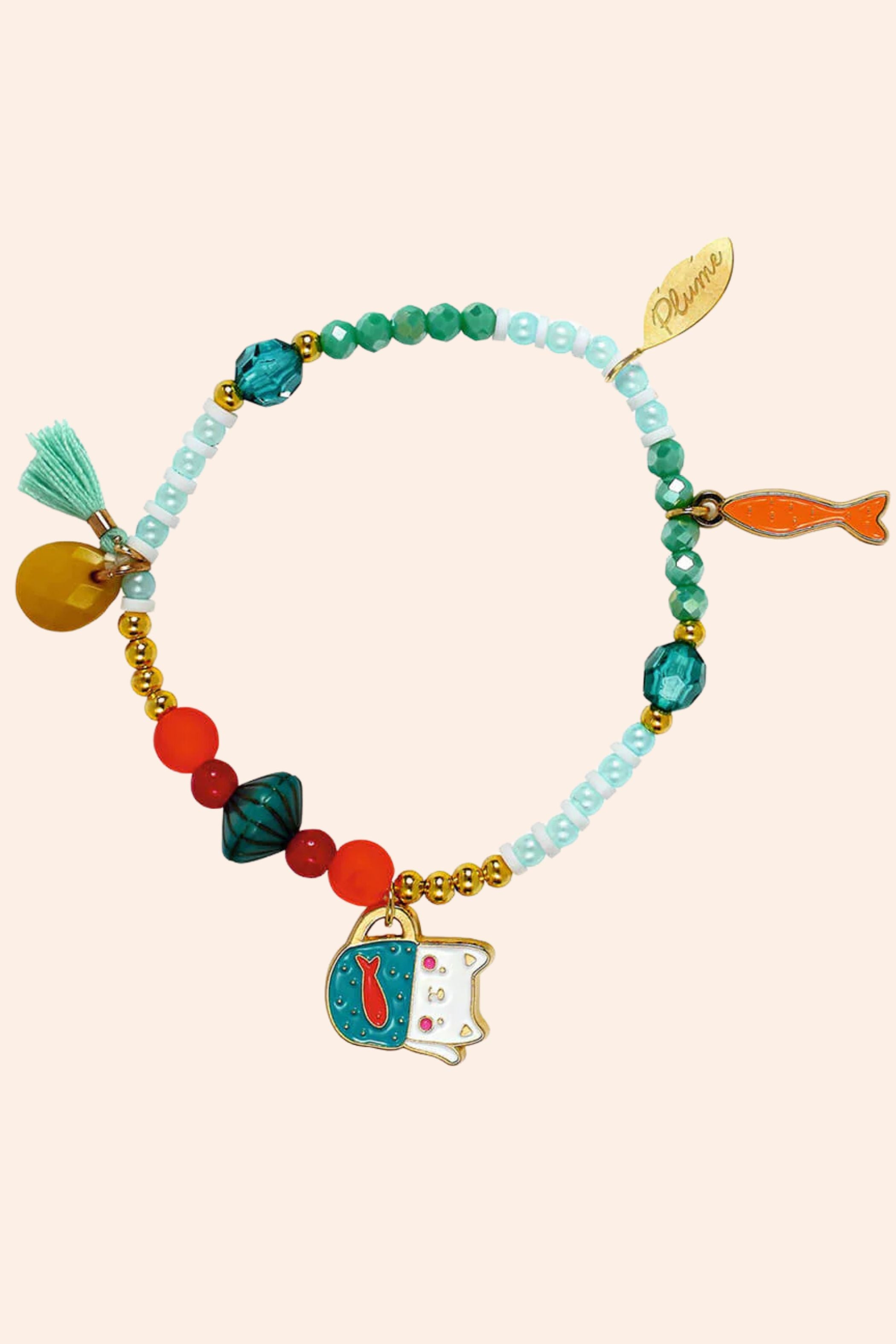 Djeco - Bracelet - Amaya - Strawberries & Cream - Ingrid Lewis Designer
Colourful beaded bracelet with charms 