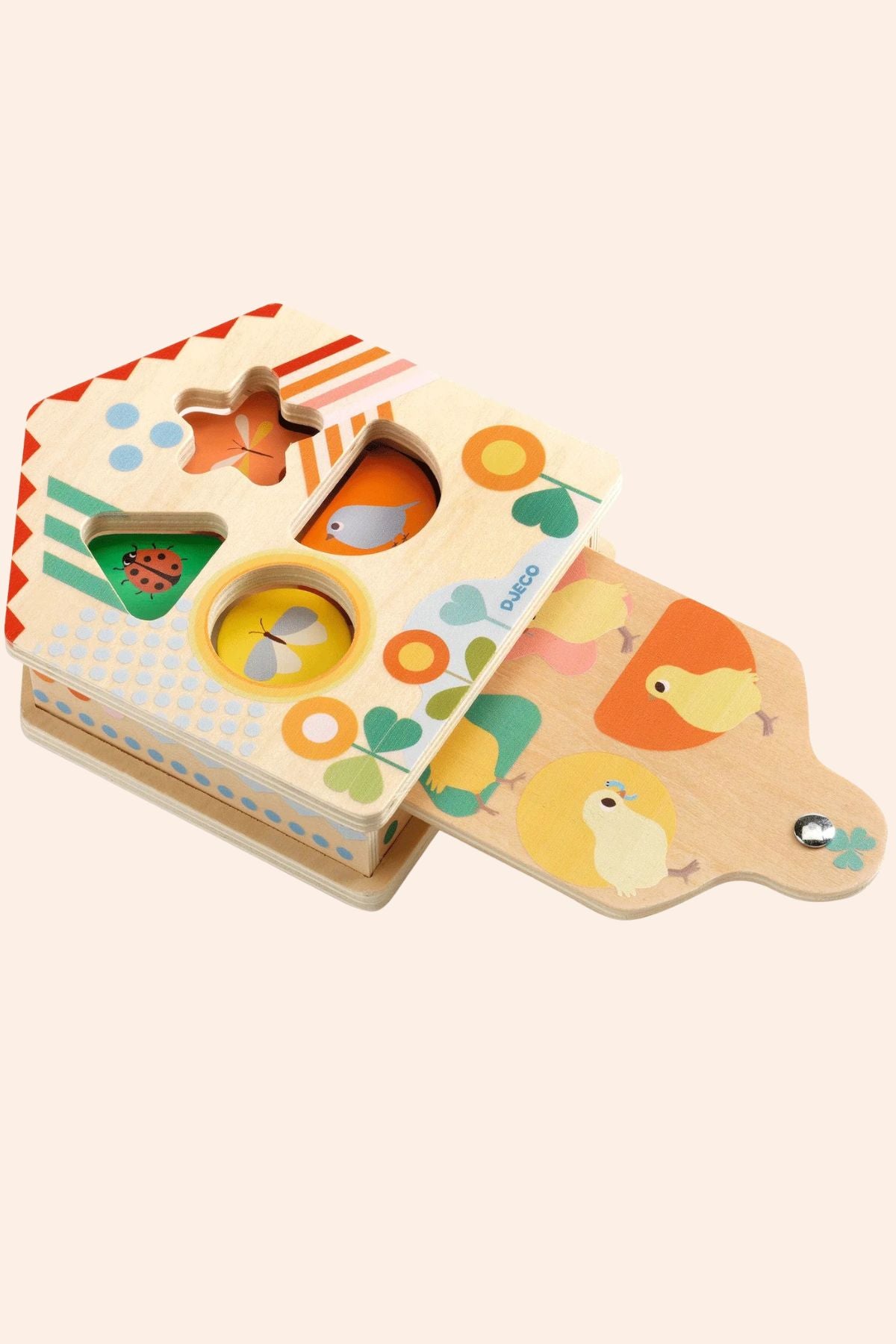Djeco - Cachaboom - Wooden Sorting Box - Strawberries & Cream - Ingrid Lewis - Designer