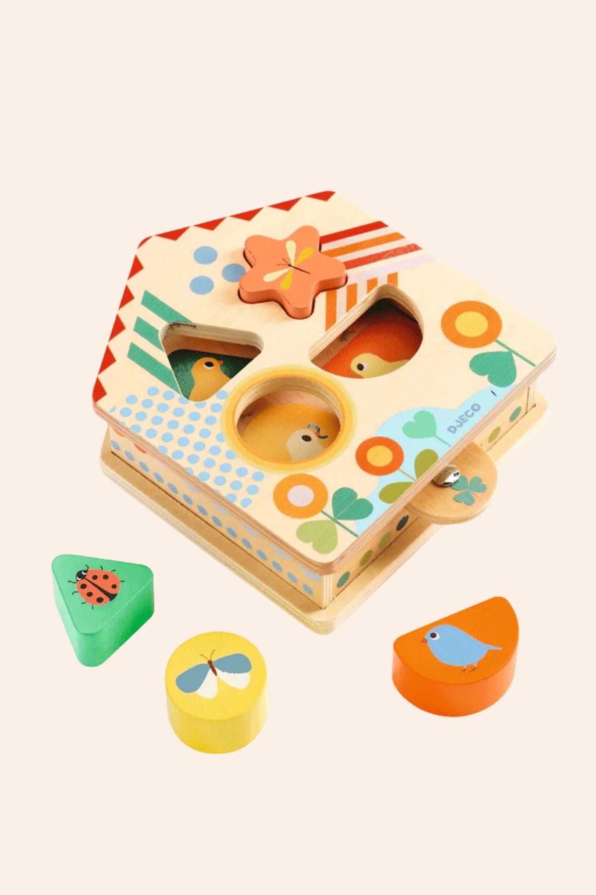Djeco - Cachaboom - Wooden Sorting Box - Strawberries & Cream - Ingrid Lewis - Designer