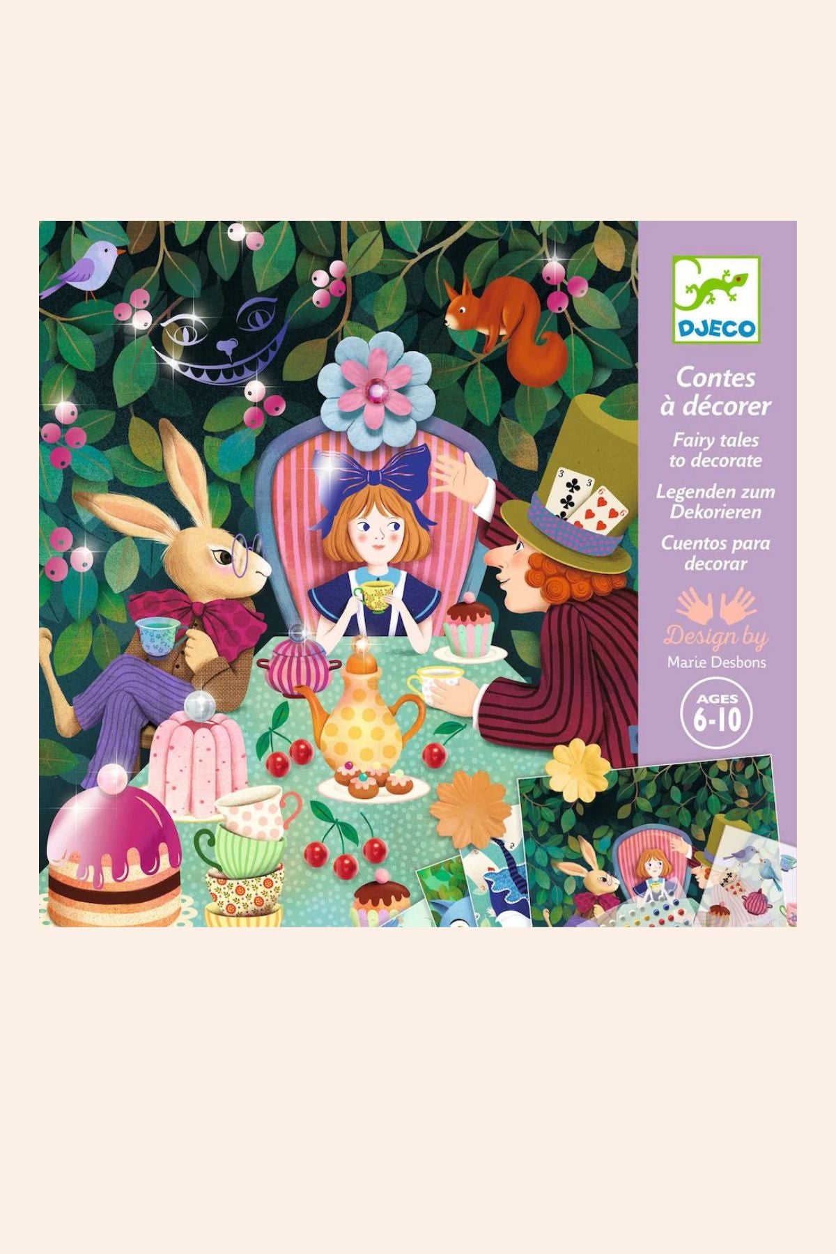 Djeco - Colouring Fairy Tale - Nutcracker - Strawberries & Cream - Ingrid Lewis - Designer 