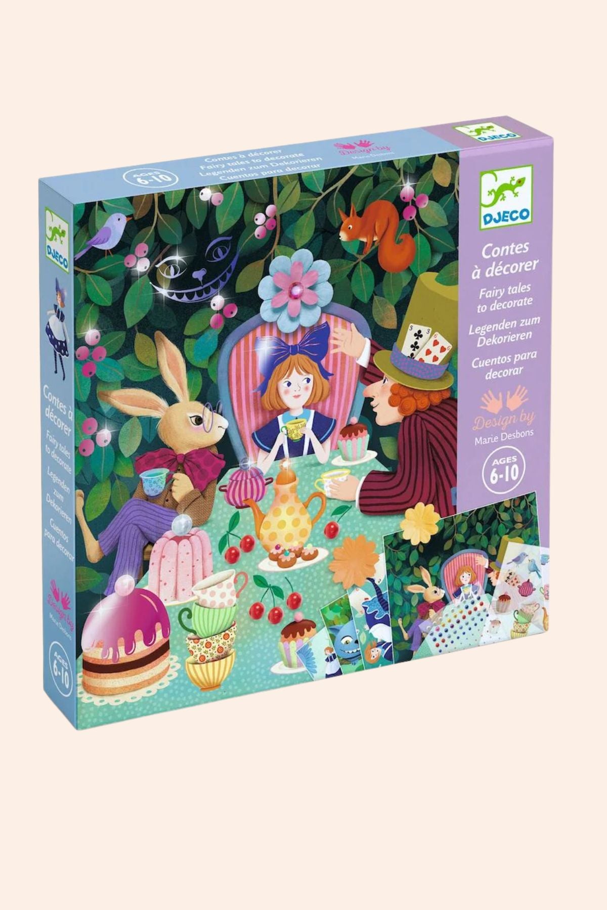 Djeco - Colouring Fairy Tale - Nutcracker - Strawberries & Cream - Ingrid Lewis - Designer 