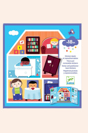 Djeco - Create with Stickers - Thick and Removable Stickers - House - Strawberries & Cream - Ingrid Lewis - Designer