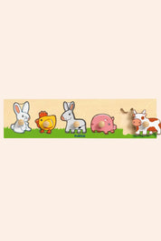 Djeco - Farm 'n' Co - Puzzle
Cartoon animals standing on grass.
