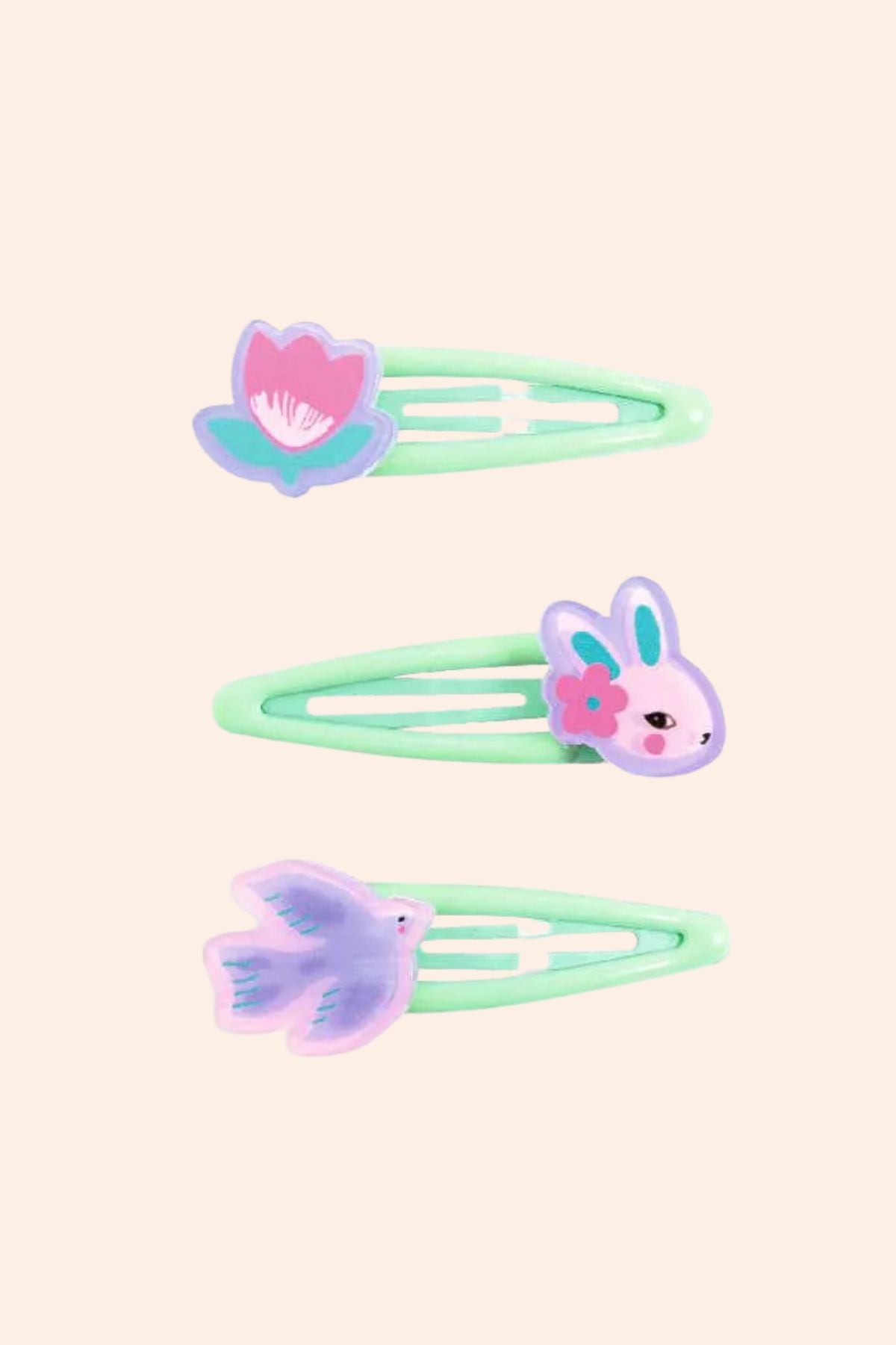 Djeco - Hair Clips - Eglantine  - Strawberries & Cream - Ingrid Lewis - Designer
