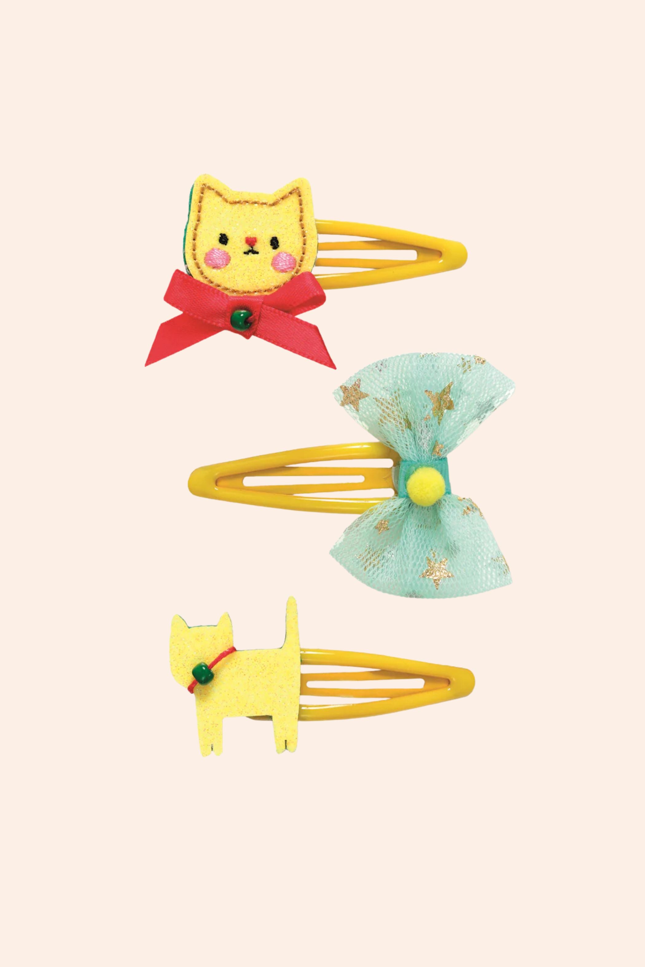 Djeco - Hair Clips - Mina - Strawberries & Cream - Ingrid Lewis - Designer
Three colourful cat-themed hair clips