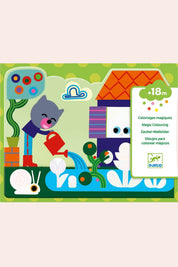 Djeco - Hidden in the Garden - Magic Colouring - Strawberries & Cream 