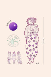 Djeco - Les Demoiselles - Fashion Colouring - Rosemary & Friends - Strawberries & Cream - Ingrid Lewis - Designer