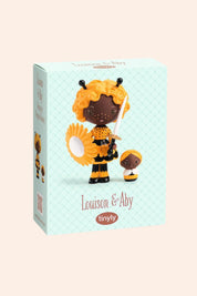 Djeco_-_Louison_Any_-_Tinyly_-_Strawberries_Cream_-Figurines_-_Collect_them_all_-_Dolls_-_Fun_for_all_-_Bumble_Bee_-_Collectable_-_Ingrid_Lewis_-_Designer 
Toy figure packaging with a bee-themed character