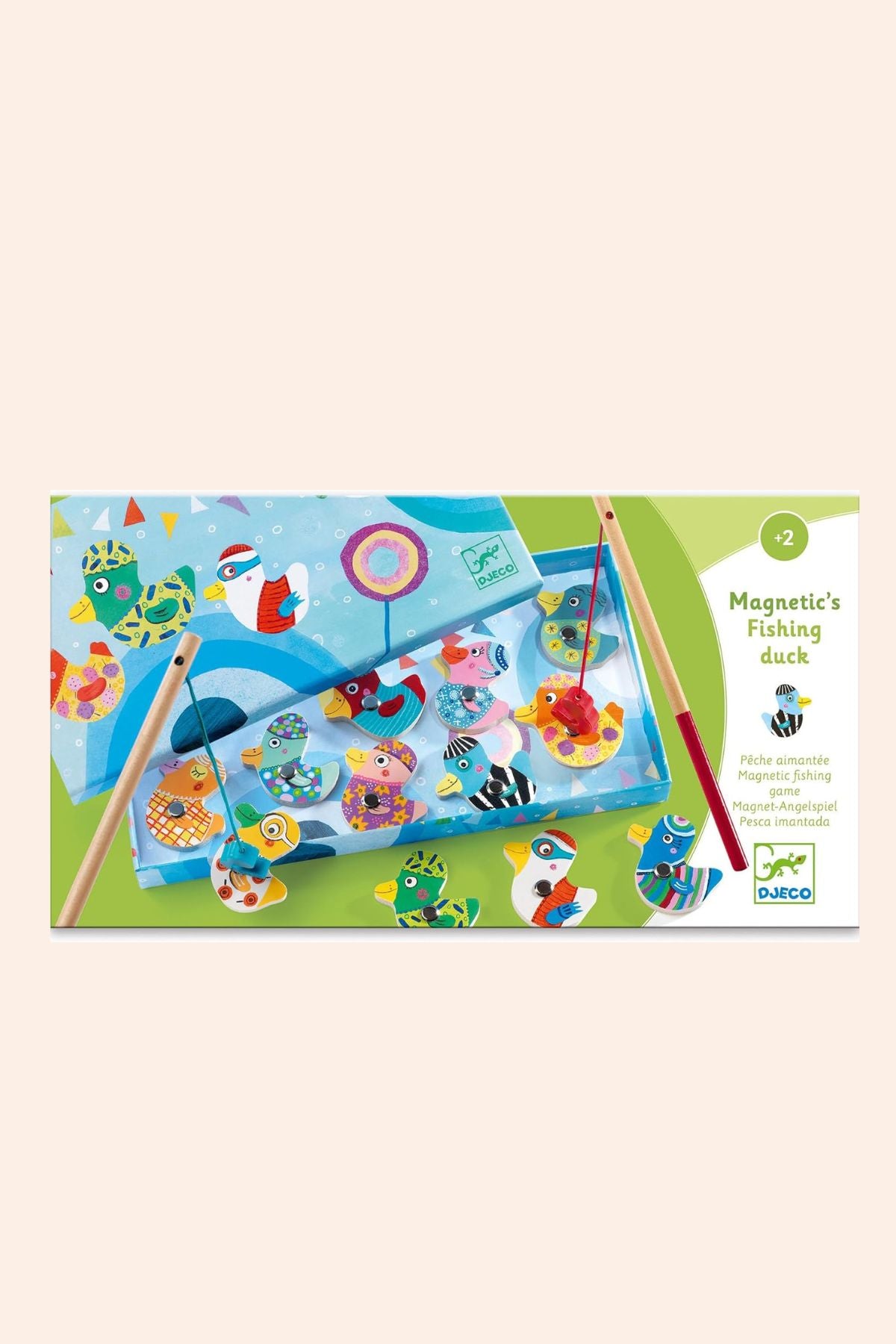 Djeco - Magnetic Fishing Duck - Strawberries & Cream