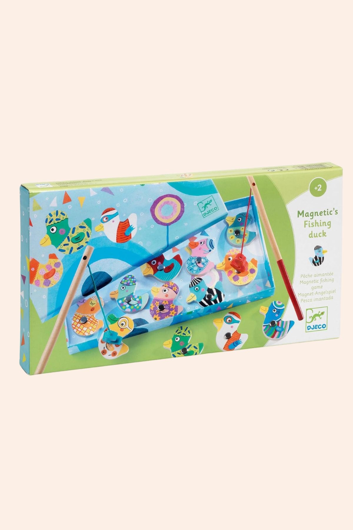 Djeco - Magnetic Fishing Duck - Strawberries & Cream