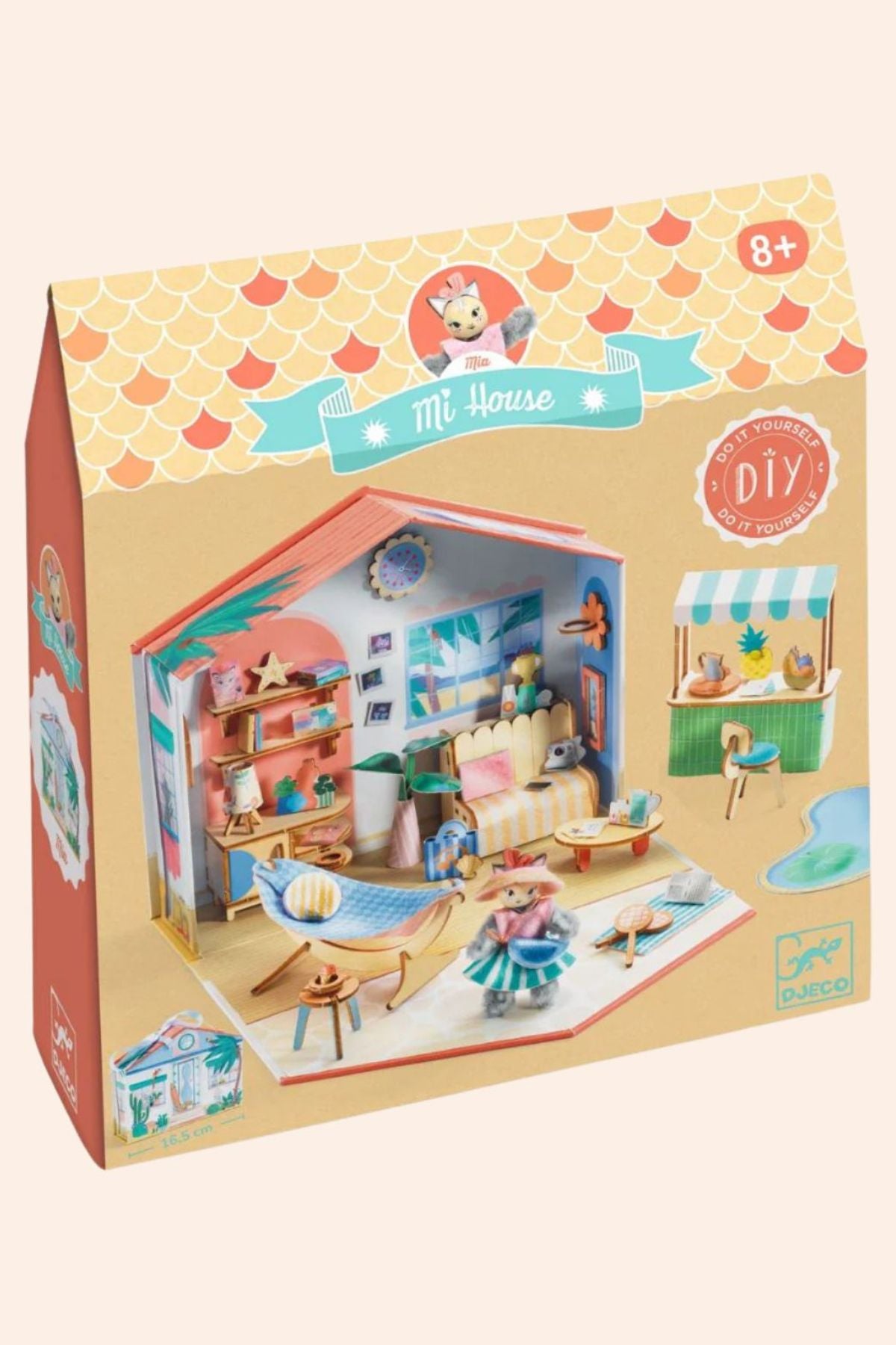 Djeco - Mi House - Mia - Strawberries & Cream - Ingrid Lewis - Designer
Toy house packaging with colourful design and toy house illustration.