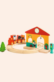 Djeco - Minitrain - Wooden Train Set - Strawberries & Cream - Ingrid Lewis - Designer