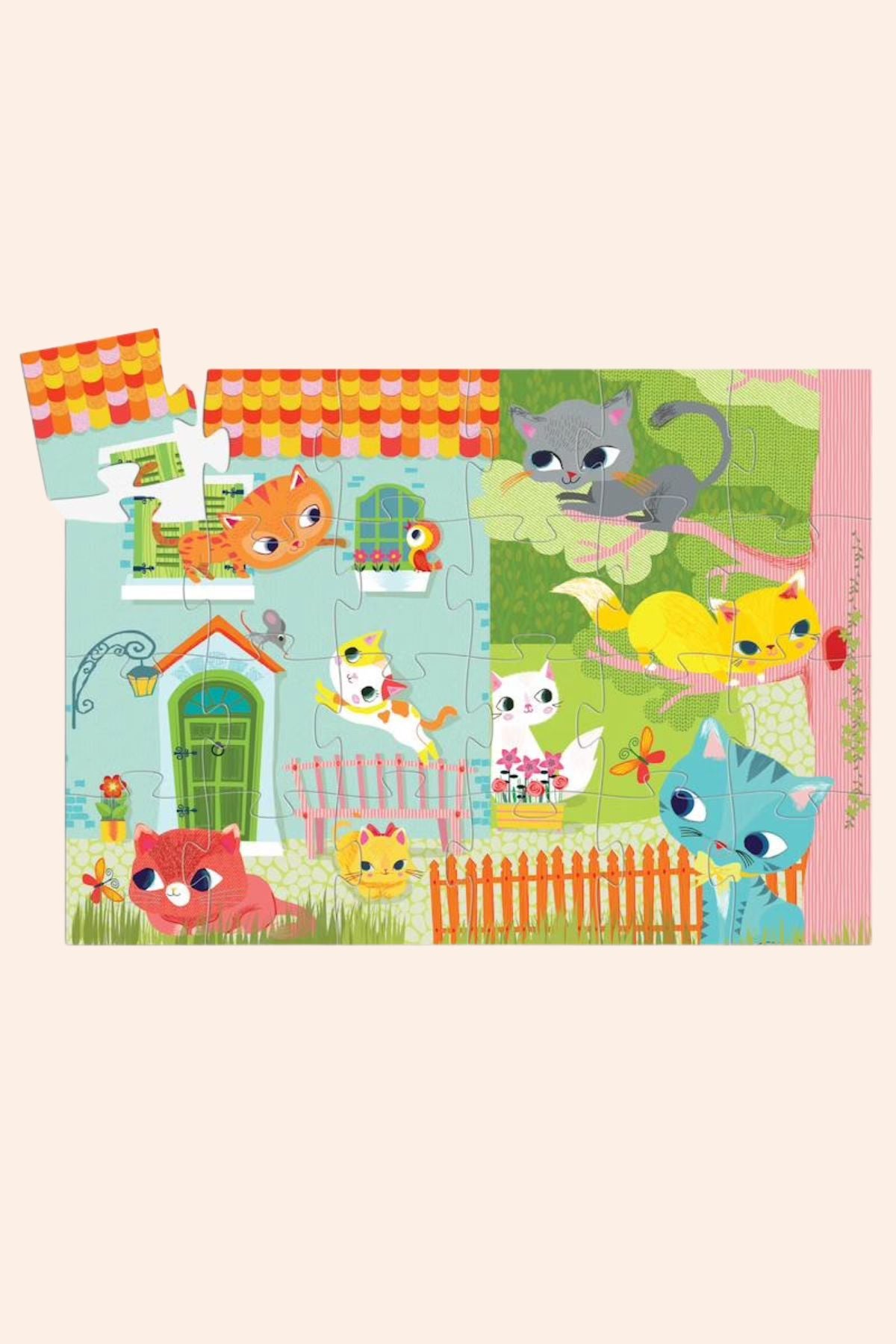 Djeco - Pachat and his Friends Puzzle - Strawberries & Cream