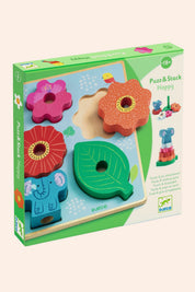 Djeco - Puzz & Stack - Happy - Strawberries & Cream - Babies and Toddlers - Fun and Games - Educational  
