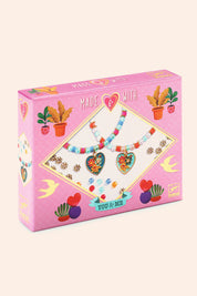 Djeco - Rainbow Kumihimo Jewellery - Strawberries & Cream 