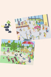 Djeco - Removable Puffy Stickers - Fanfare - Strawberries & Cream - Ingrid Lewis - Designer
Two children's puzzles with cartoon characters.