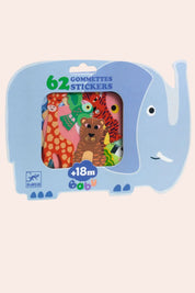 Djeco - Safari Animals - Stickers - Strawberries & Cream 