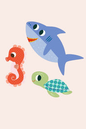 Djeco - Sea Animals - Stickers - Strawberries & Cream 