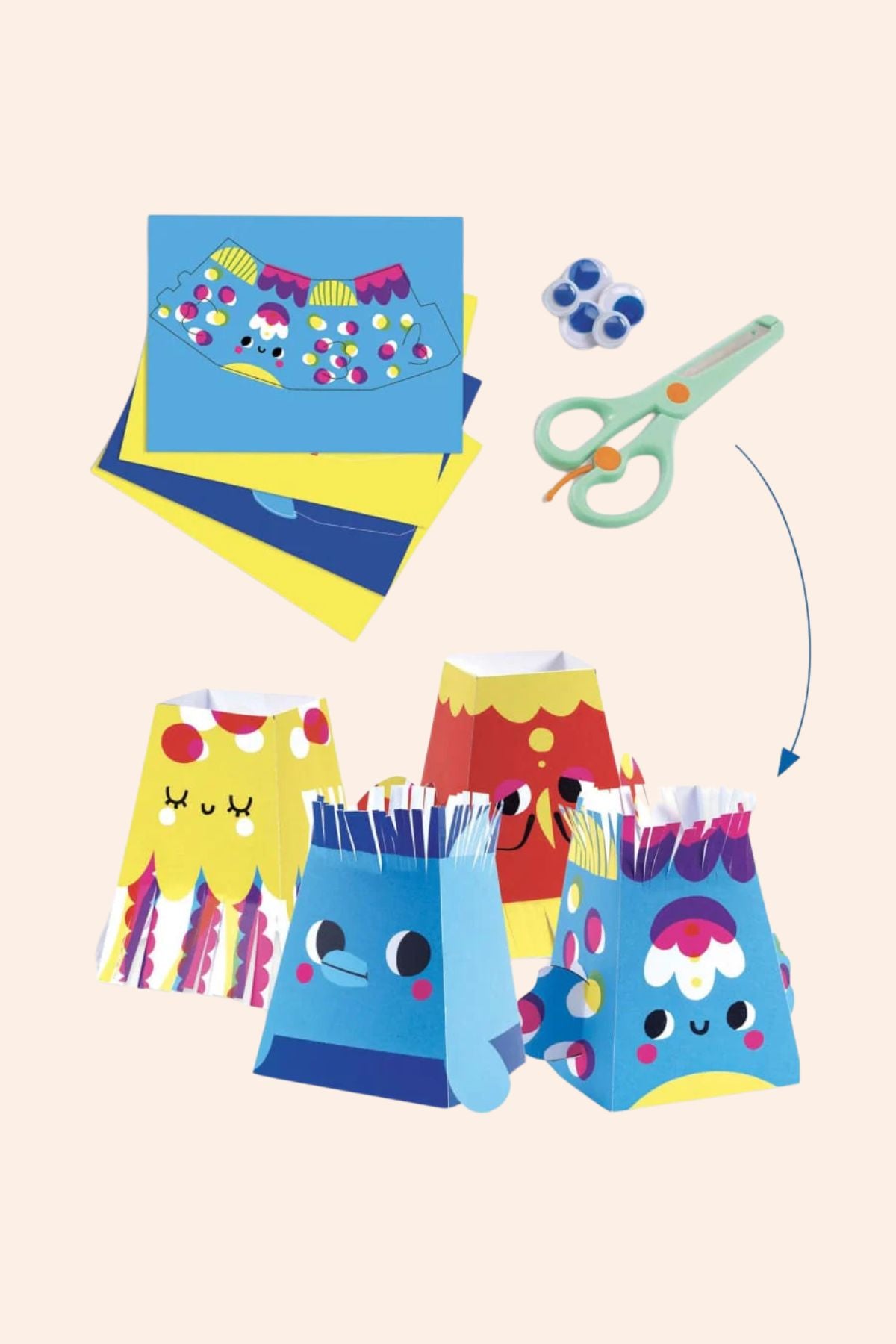 Djeco - Seaside Delights - 6 Creative Activities - Strawberries & Cream 