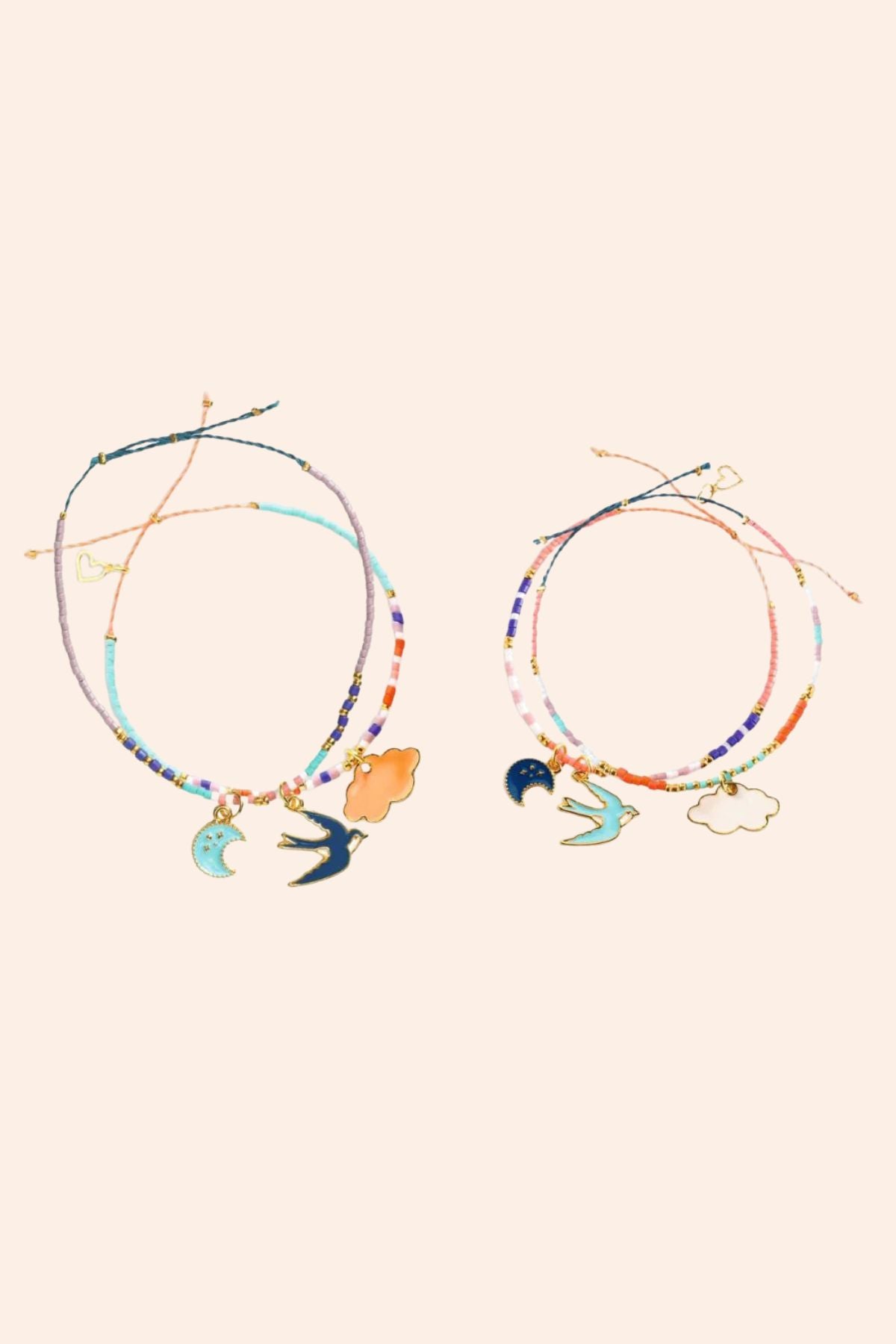 Djeco - SkyMulti Wrap Jewellery - Strawberries & Cream 
Two colorful necklaces with charms.