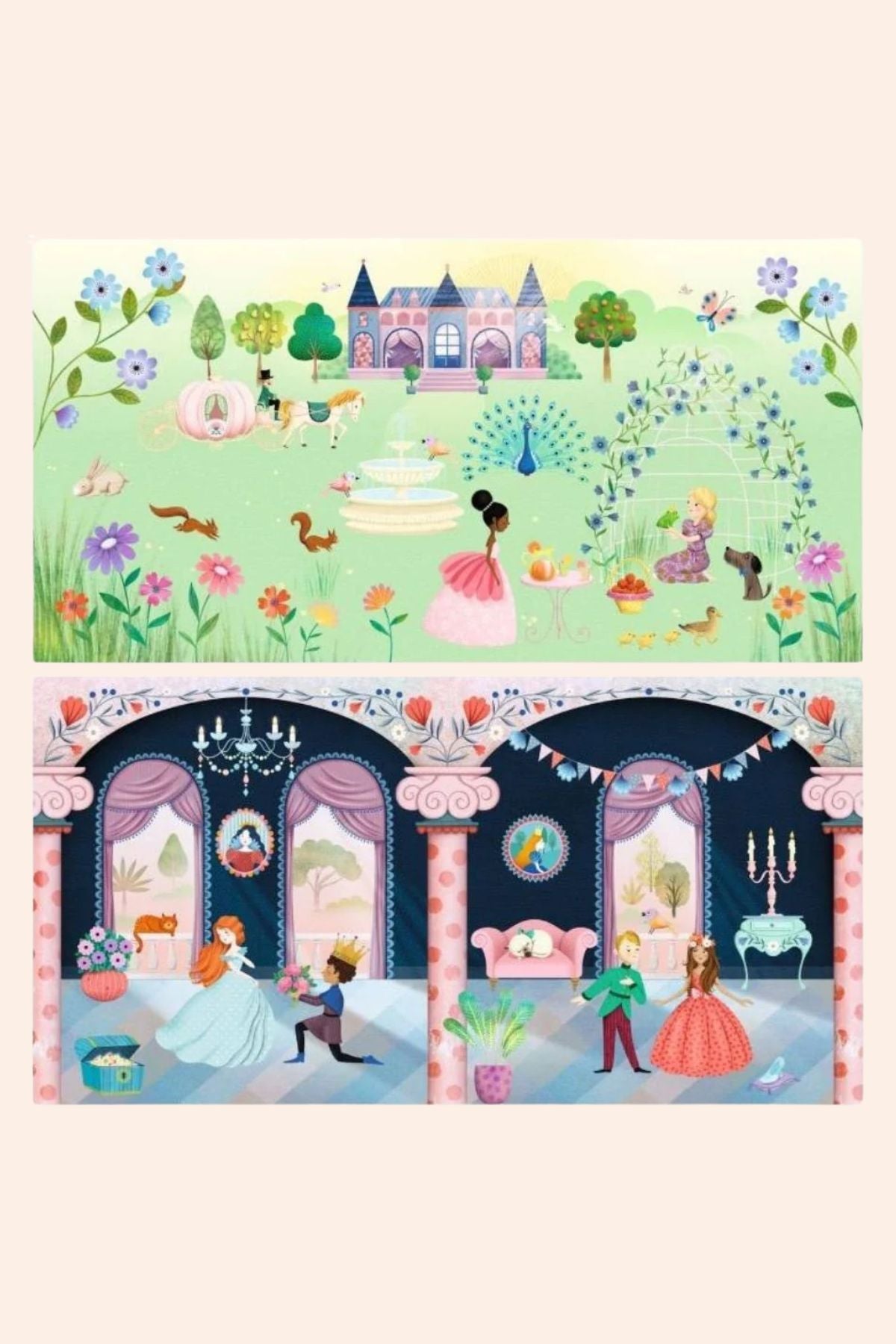Djeco - Sticker Story - Life in the Castle - Strawberries & Cream - Ingrid Lewis - Designer