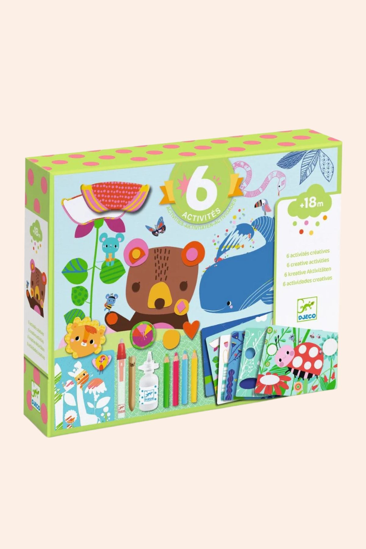 Djeco - The Mouse and His Friends - 6 Creative Activities - Strawberries & Cream - Ingrid Lewis - Designer