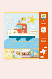 Djeco - Transports & Co - Stencils - Strawberries & Cream 