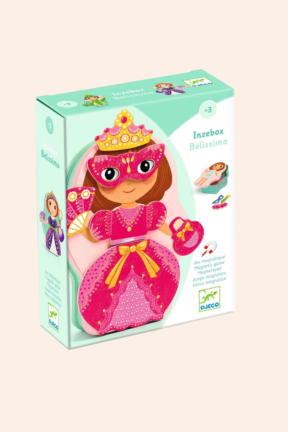 Djeco - Wooden Magnetic - Inzebox - Belissimo - Strawberries & Cream - Ingrid Lewis - Designer 