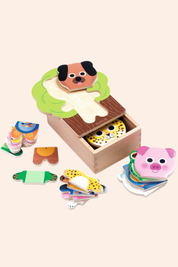 Djeco - Wooden Puzzle - Arbra Mix- Strawberries & Cream - Ingrid Lewis - Designer