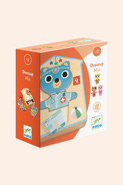 Djeco - Wooden Puzzle - Dressup Mix - Strawberries & Cream - Ingrid Lewis - Designer