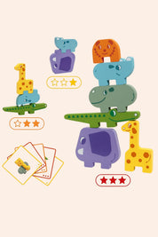 Djeco Ze Totanimo Blocks - Wood Blocks - Construction Game - Strawberries & Cream  - Ingrid Lewis - Designer  
Colourful animal-shaped balance toy with cards