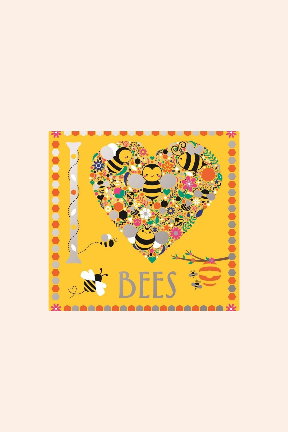 I Heart Bees Colouring - Strawberries & Cream 