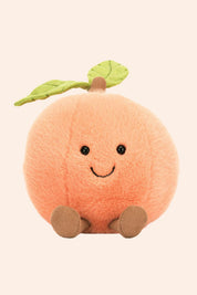 Jellycat - Amuseables - Peach - Strawberries & Cream - Ingrid Lewis - Designer
Jellycat Plush toy shaped like a peach with a smiling face