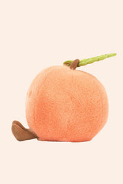 Jellycat - Amuseables - Peach - Strawberries & Cream - Ingrid Lewis - Designer
Plush toy shaped like a peach