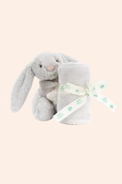 Jellycat - Bashful Silver Bunny Soother - Strawberries & Cream - Ingrid Lewis - Designer