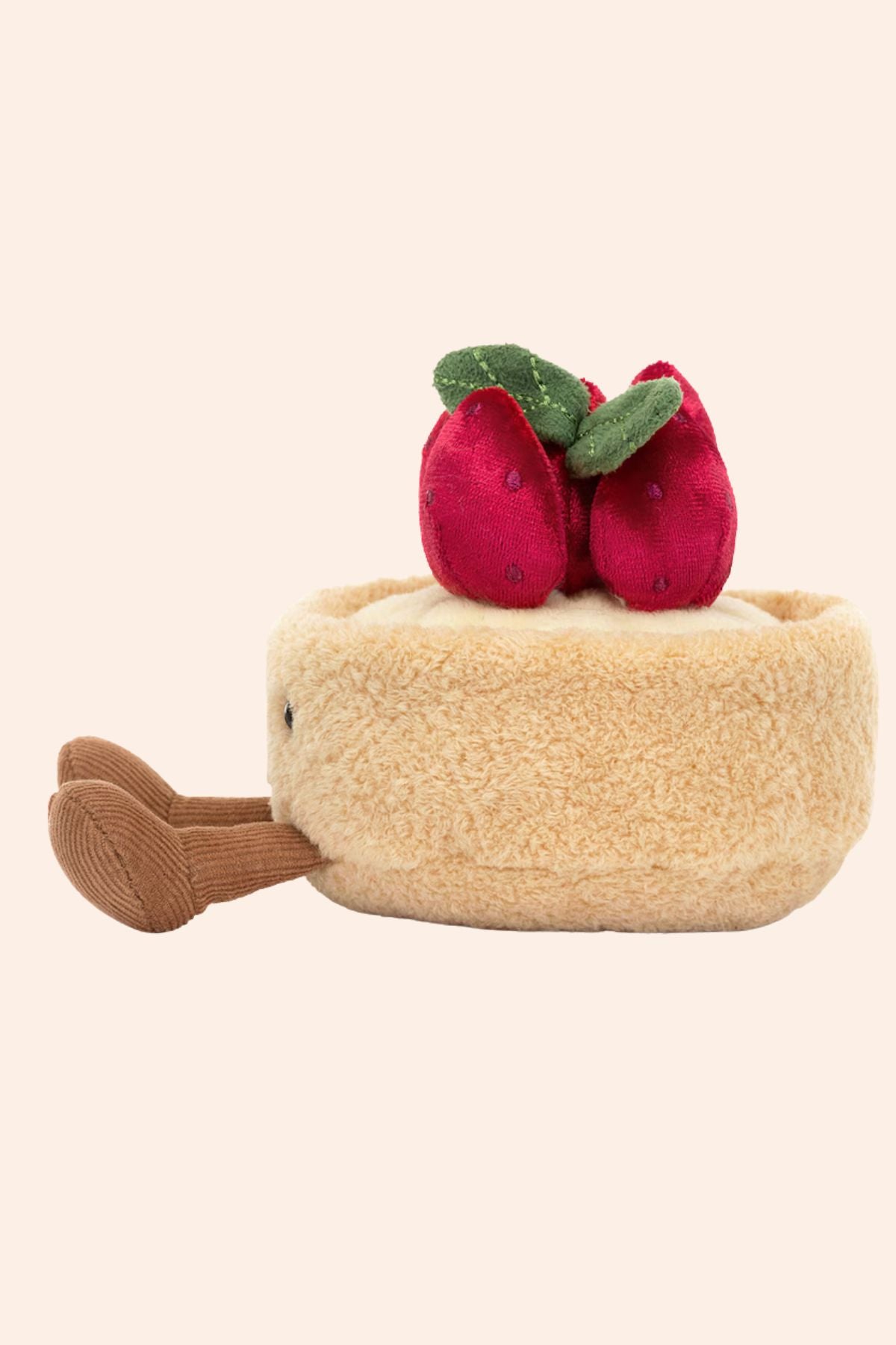 Jellycat - Fleurette Tarte Aux Fraises - Strawberries & Cream - Ingrid Lewis - Designer
Jellycat Plush toy resembling a cake with red berries on top