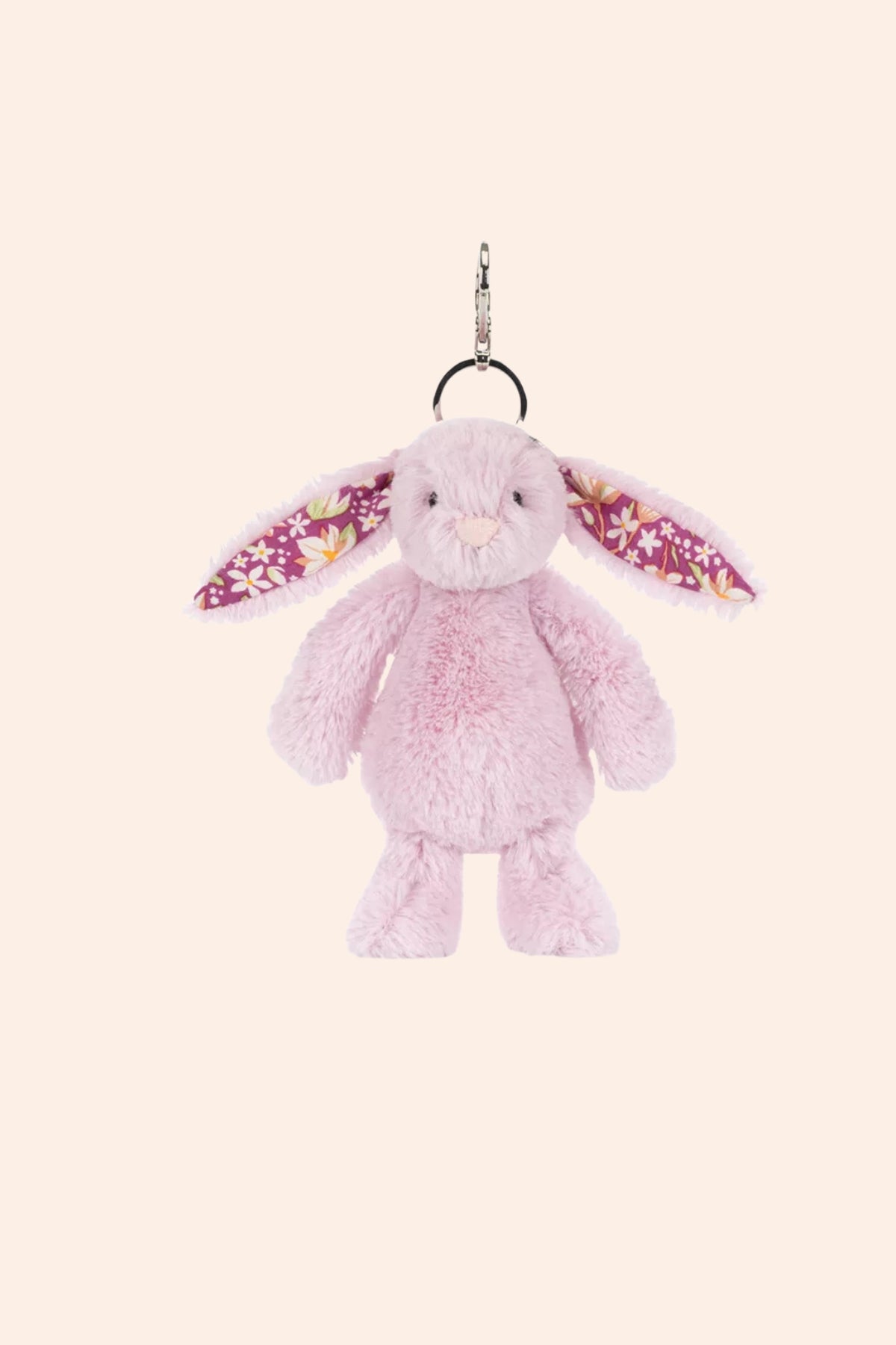 Jellycat - Thistlepop Blossom Bunny Bag Charm - Strawberries & Cream - Ingrid Lewis - Designer